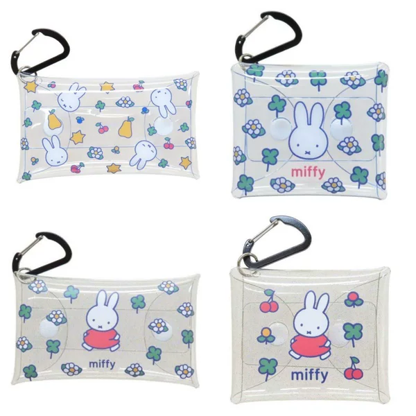 Spot Cute Cartoon Rabbit Transparent Pⅴc Cosmetics Bag Cosmetic Bag Key Bag Headphone Bag Card Bag Coin Purse