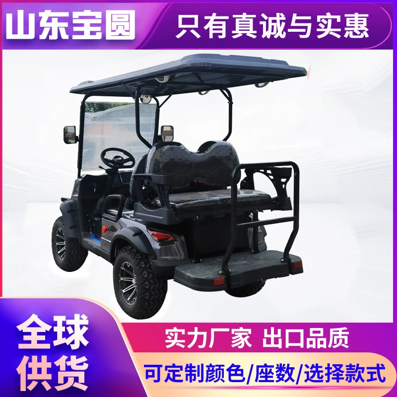 Электромобиль для гольфа с 4-6-8 местами, четырёхколёсный, с батареей, для экскурсий, туристических достопримечательностей и обслуживания гостей.