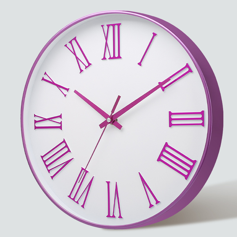 [12 pulgadas 30cm] Reloj de pared mudo moda creativa hogar sala de estar estéreo digital simple reloj al por mayor