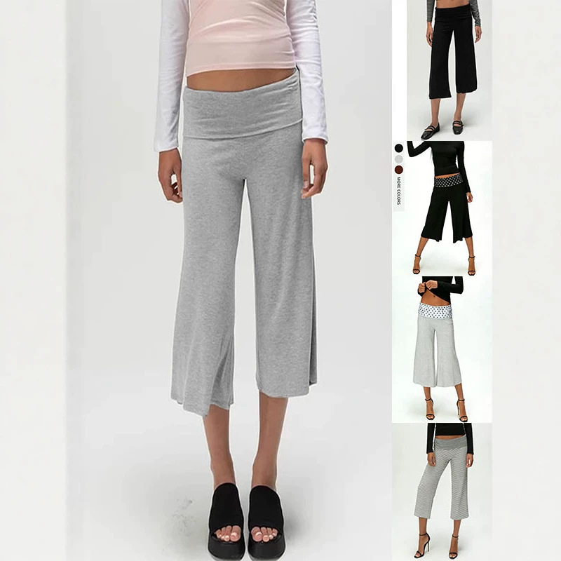 Amazon European and American Cross-Border Summer Vacation Loose Fashion Trendy Women's Casual Pants Cropped Short Women's Pants Amazon European and American Cross-Border Summer Vacation Loose Fashion Trendy Women's Casual Pants Cropped Short Women's Pants