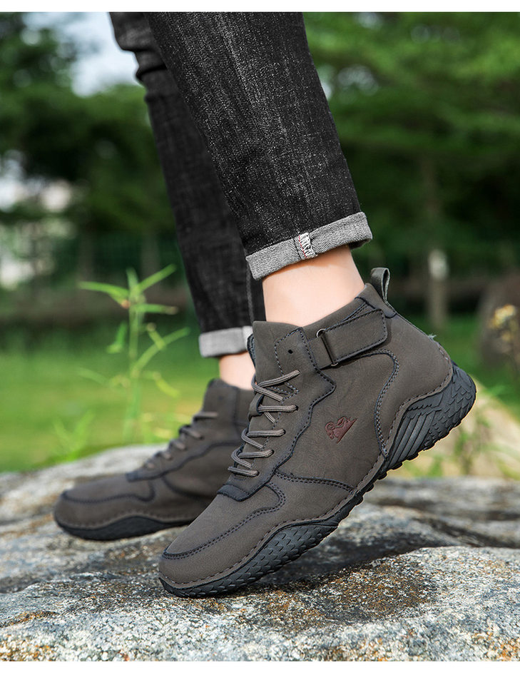 Giày bốt Martin nam cổ cao da lộn, đế bằng chống trượt, phong cách thường ngày — 55079 kaki, 55079 màu nâu, 55079 màu xám, 55079 màu đen chi tiết 28