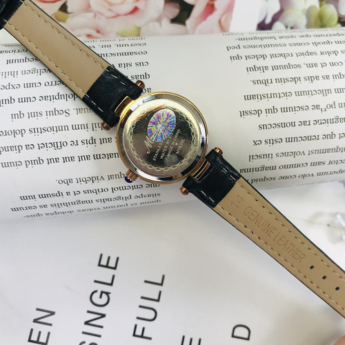 Watch for Ladies, Mother-of-Pearl Small Dial, Simple and Elegant, Brand, Small and High-End, Leather Strap, Women's Watch, Waterproof