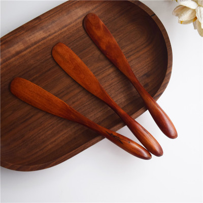 Simplicity new pattern woodiness Kitchen knives machining customized Western bread Jam knife cream Piping Cake knife