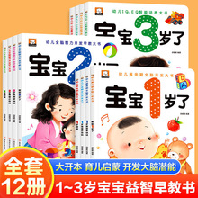 1岁2岁3岁宝宝学说话早教书幼儿黄金期全脑开发大书睡前故事绘本