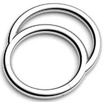 Nose Piercing Hoop, stainless steel with zirconia accents, 1.2×6–12 mm sizes