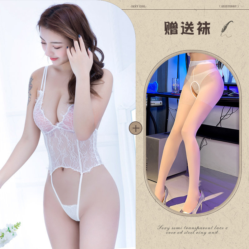 흰색 + 흰색 가랑이 없는 양말