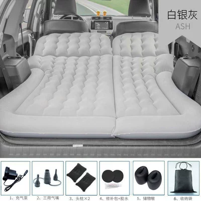 Off-Road Car Two-In-One Inflatable — Vehicle-mounted inflatable bed - universal-gray-storage-double-pier