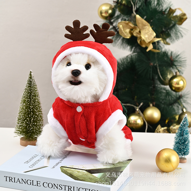 New product cross -border hooded autumn and winter flaw dog…