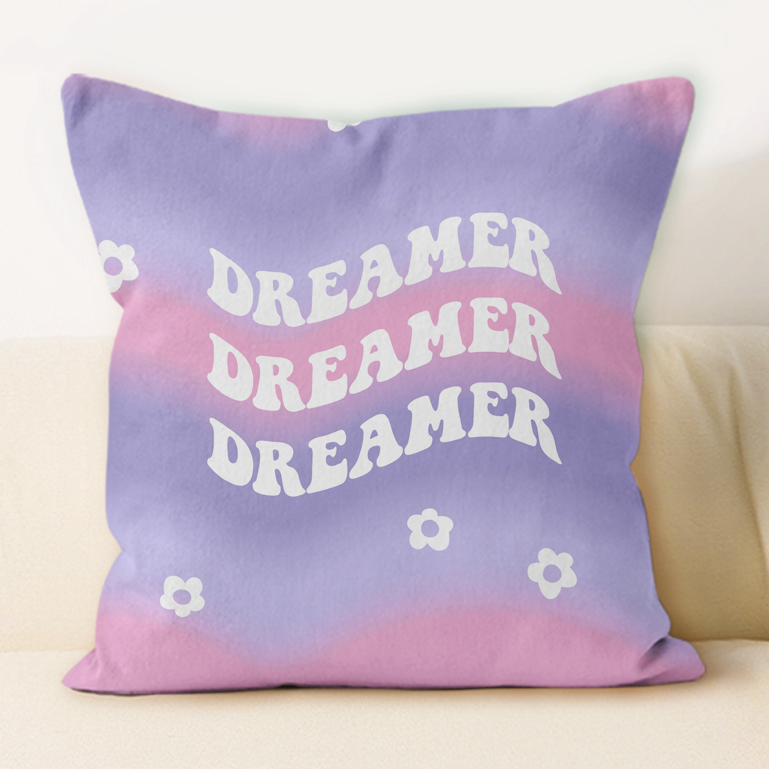 Almohada vaporwave estilo ins para niñas, cojín moderno para sofá de casa, almohada cuadrada de felpa para oficina, venta al por mayor