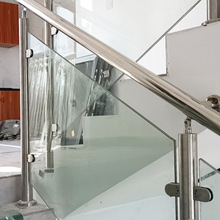 304不锈钢工程立柱 批发楼梯配件 商场楼梯扶手立柱栏杆