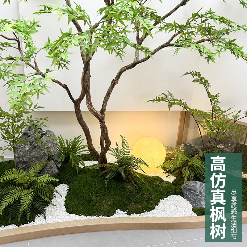 緑のカエデの木をシミュレーションします。|undefined
