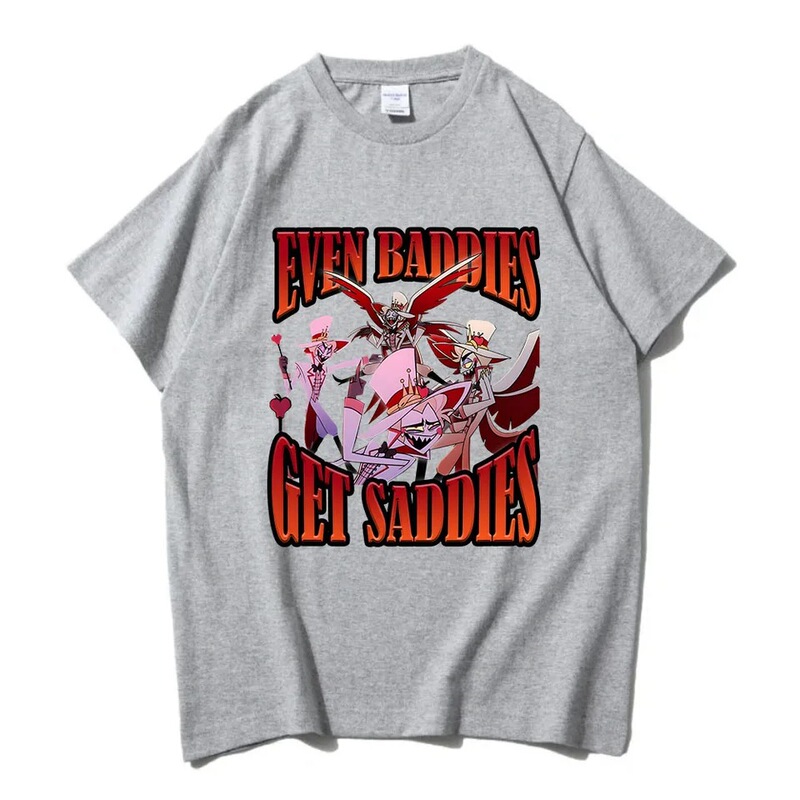 Lucifer, the Bad Guy Also Has a Saddle, T-Shirt, Fashion Comic, Boss Hazbin Hotel T-Shirt, Short-Sleeved Men's T-Shirt, Unisex Lucifer, the Bad Guy Also Has a Saddle, T-Shirt, Fashion Comic, Boss Hazbin Hotel T-Shirt, Short-Sleeved Men's T-Shirt, Unisex