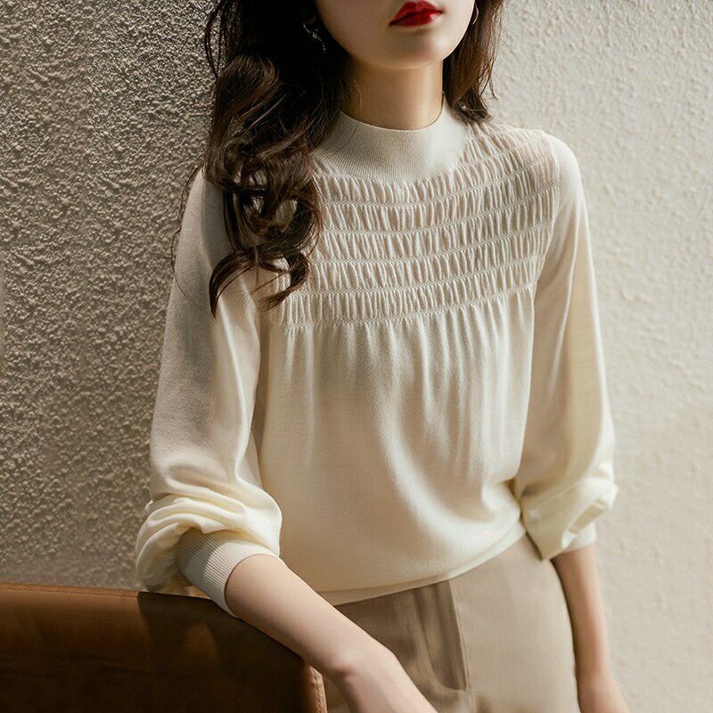 Japanese spring elegant knitted sweater