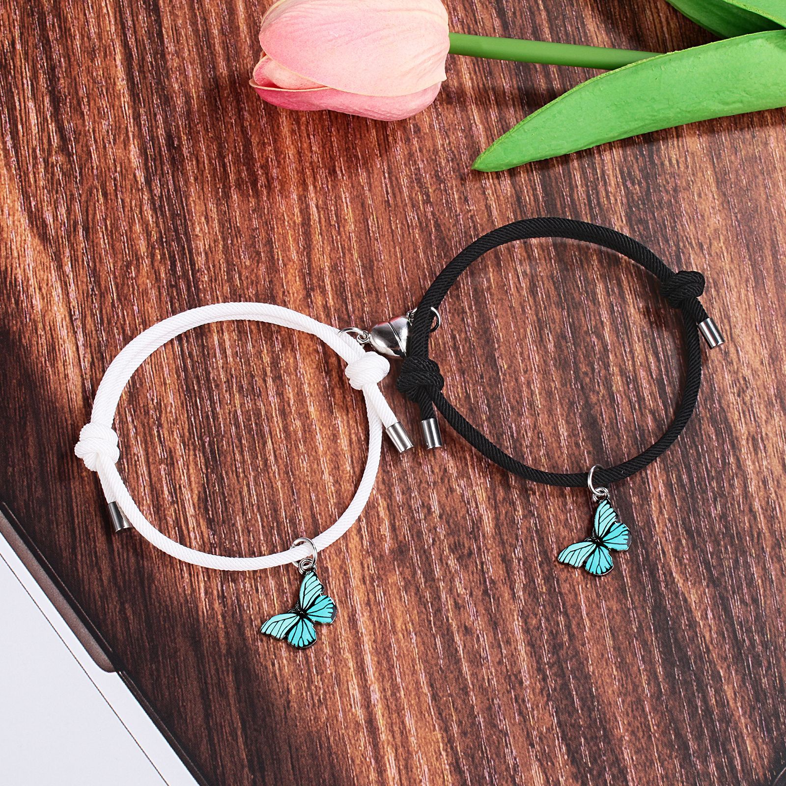 9g Weight Zinc Alloy Pendant Material Bracelets Classification 1 Pair Quantity Anniversary Occasion Alloy Material Insect Pattern Couple Gender Inlay Design Cartoon Style Style Cartoon Style Insect Alloy Inlay Couple Bracelets 12