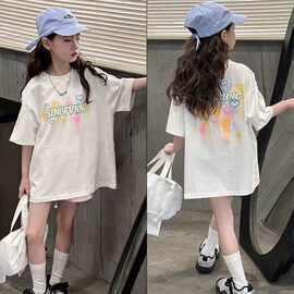 女童短袖T恤纯棉小童夏装2026新款宝宝衣服儿童t恤宝宝半袖上衣潮