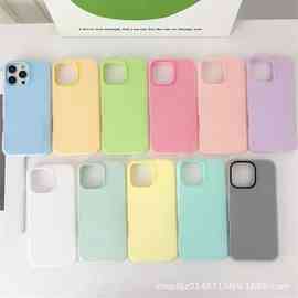 适用iPhone16苹果手机壳二合一糖果色ip15promax防摔苹果14保护套