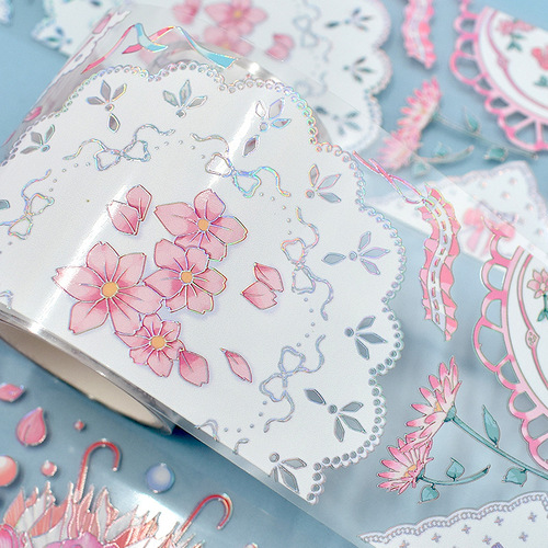 Original flower flower decoration creative handmade collage hand account material wholesale hand account special material rose pet tape