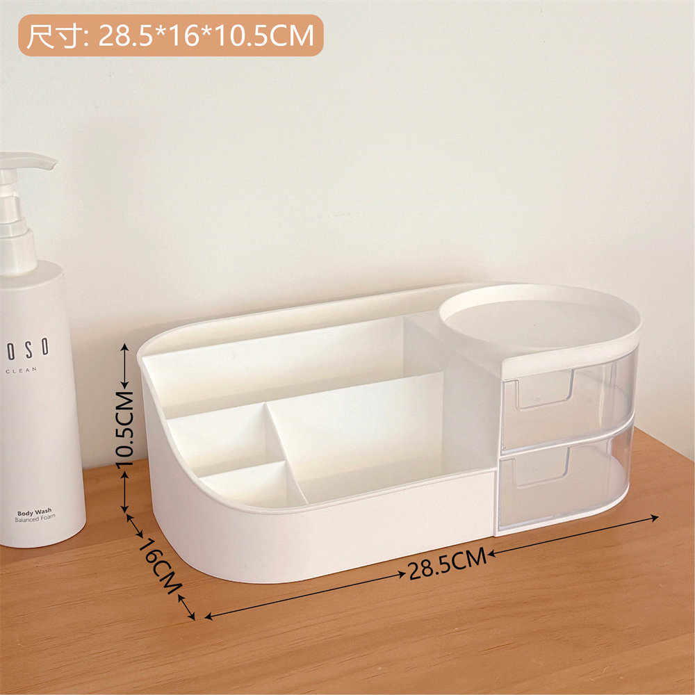 Nuevo ins cosméticos joyería de doble capa plegable de almacenamiento rack simple escritorio del hogar cuarto de baño de almacenamiento en rack de almacenamiento