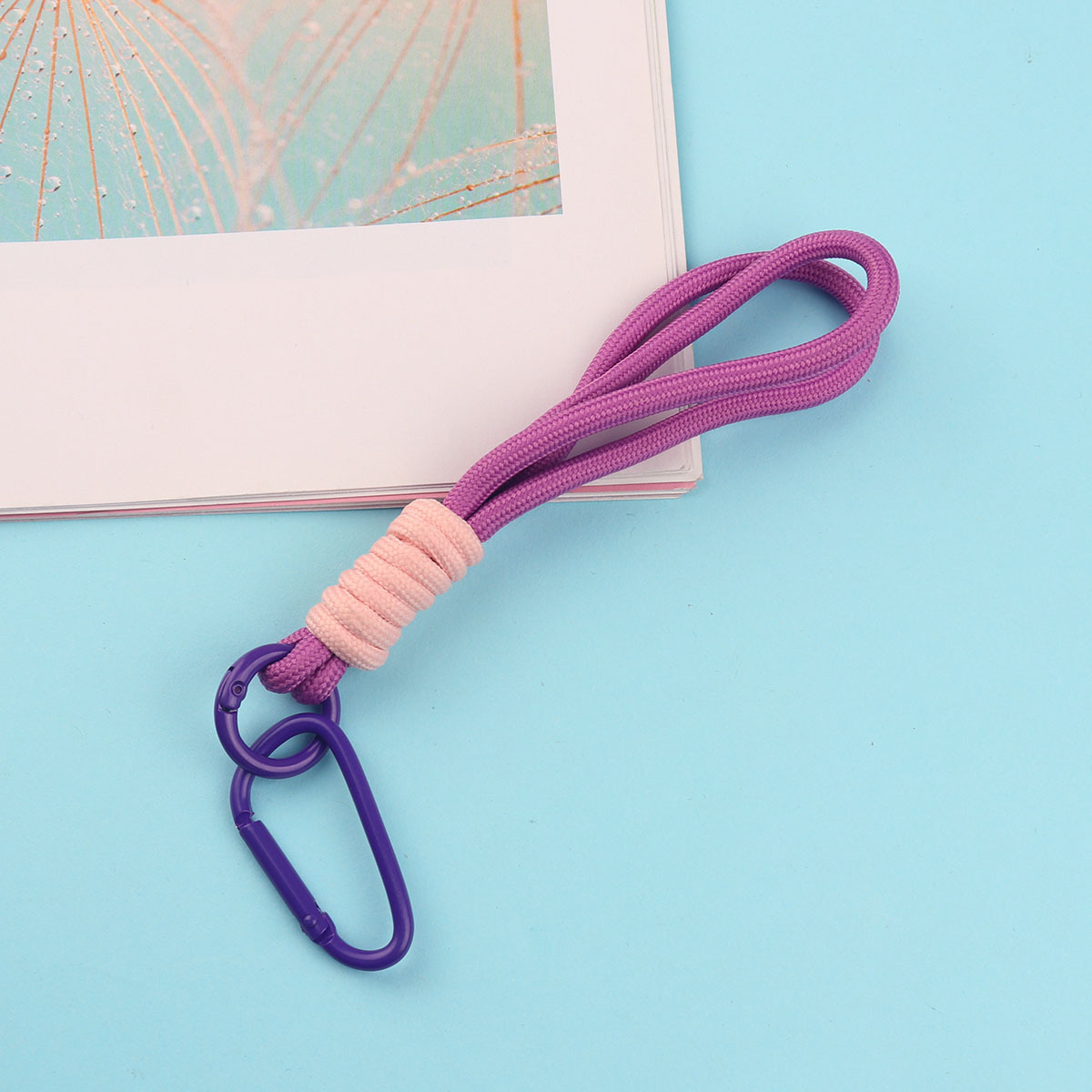 퍼플 + 핑크 카라비너