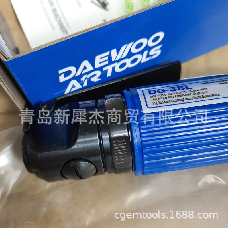 代理韩国DAEWOO AIRTOOLS气动打磨机DG38S