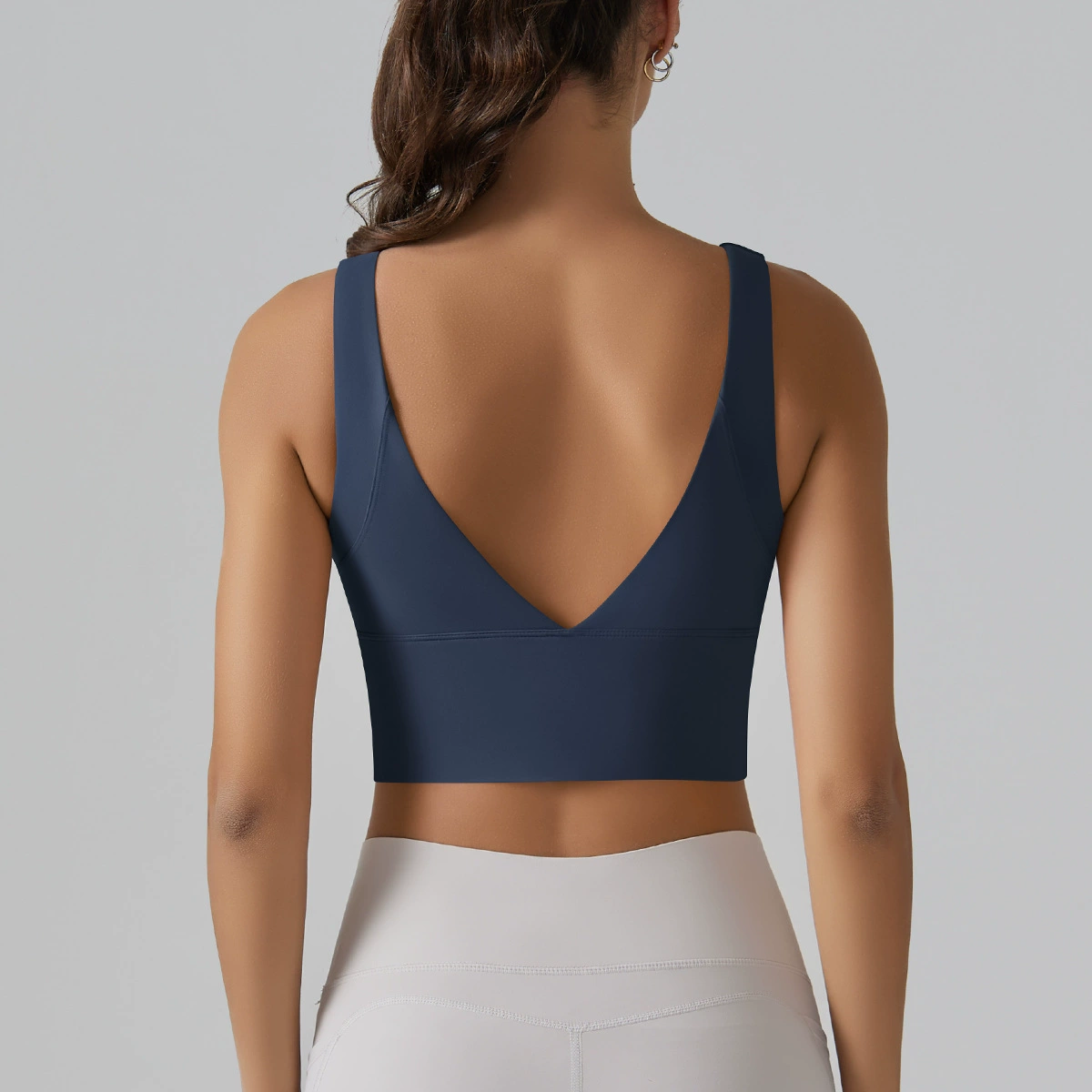 Спортивный бюстгальтер, ростометр, одежда для йоги, европейский стиль, красивая спина, обтягивающий, для бега