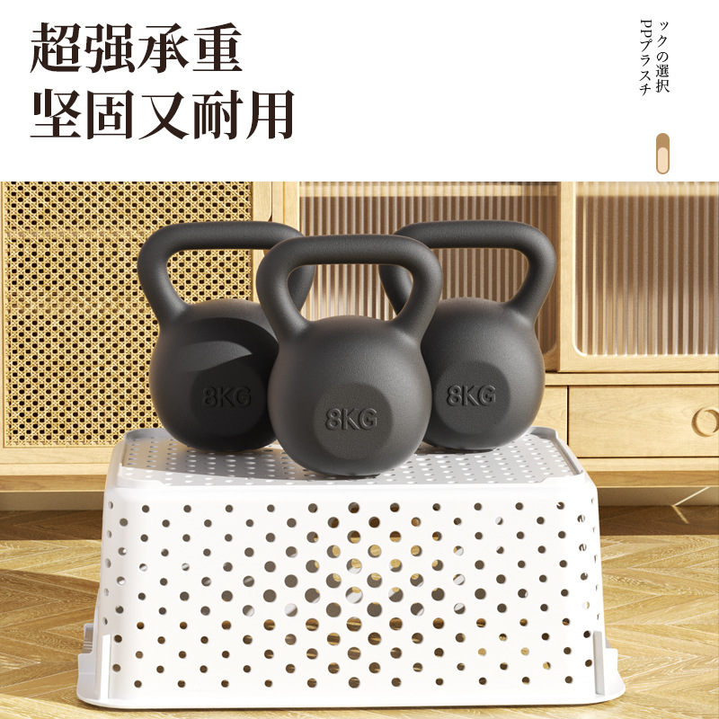 日式雜物收納筐收納箱家用零食玩具塑料置物筐宿舍廚房桌面收納盒