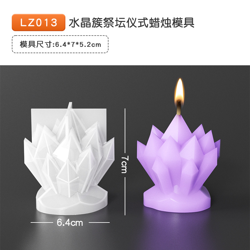 36 epoxi vela molde cristal racimo bola arco Polka Dot cubo vela almacenamiento hecho a mano resina silicona molde