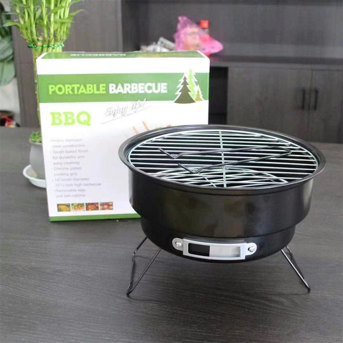 Cross-border supply mini outdoor folding portable barbecue grill charcoal grill picnic stove household small barbecue grill