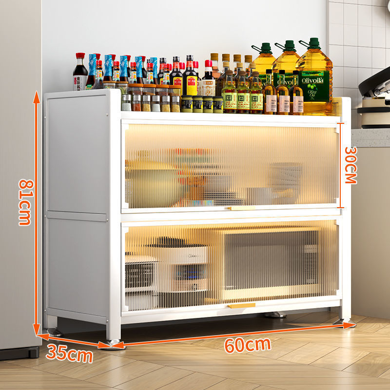 yhu 大容量キッチン収納ラック食器棚サイドボードキャビネット新しい強化多層家庭用収納キャビネット収納|undefined