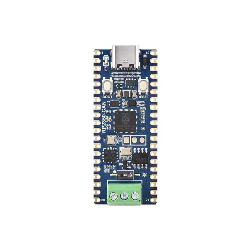 Плата разработки WeiXue Raspberry Pi RP2350 CAN, двухъядерная, двухархитектурная, интерфейс Type-C, модуль XL2515 на плате