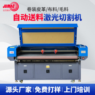 Fully Automatic Feeding Laser Cutting Machine Leather Velvet Clothing Fabric Cutting Machine Denim Toy Fabric Cutting Machine