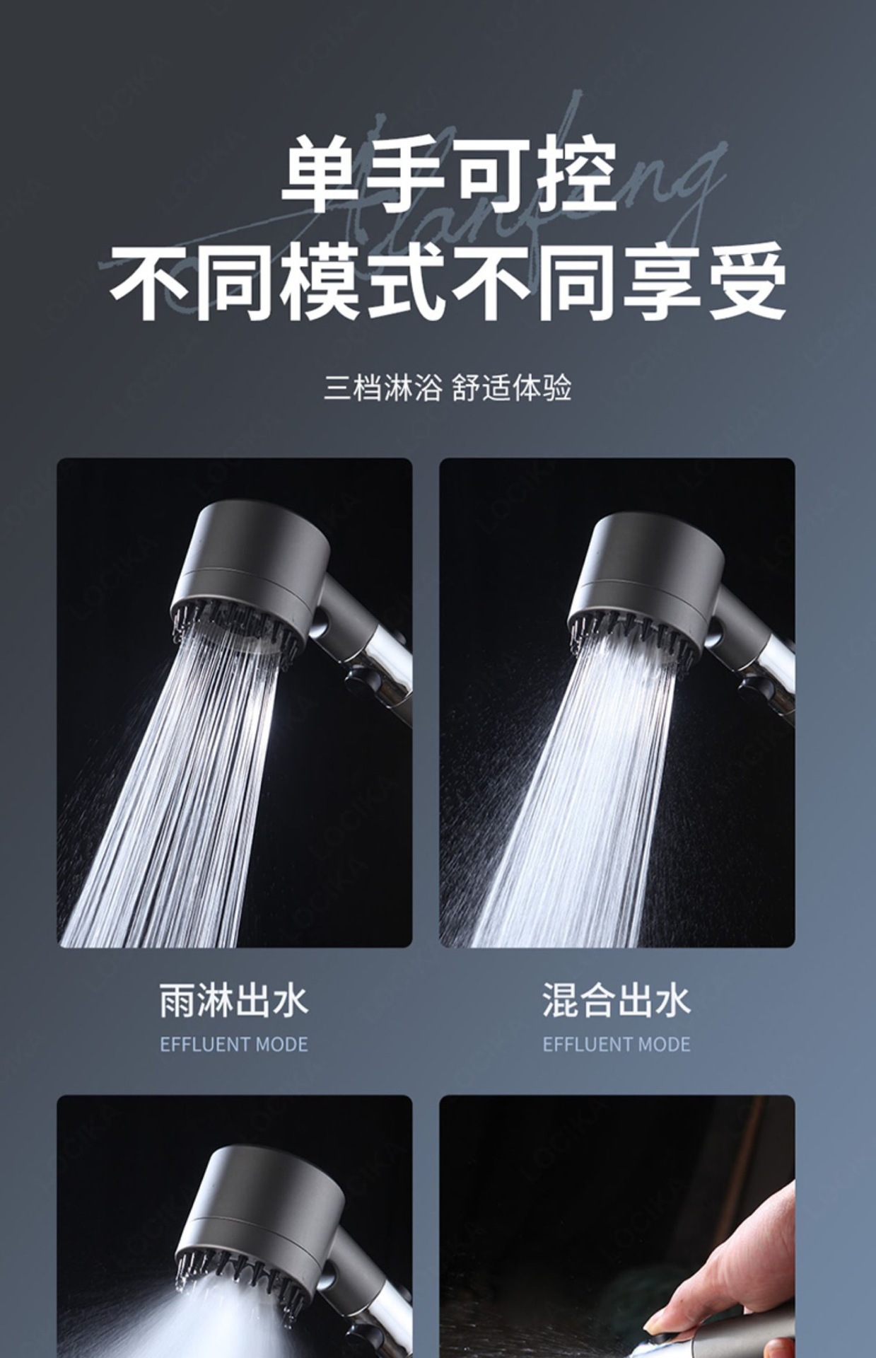 Cross-border pressurized showerhead, household bathroom shower head, handheld showerhead, pressurized showerhead with hose set undefined