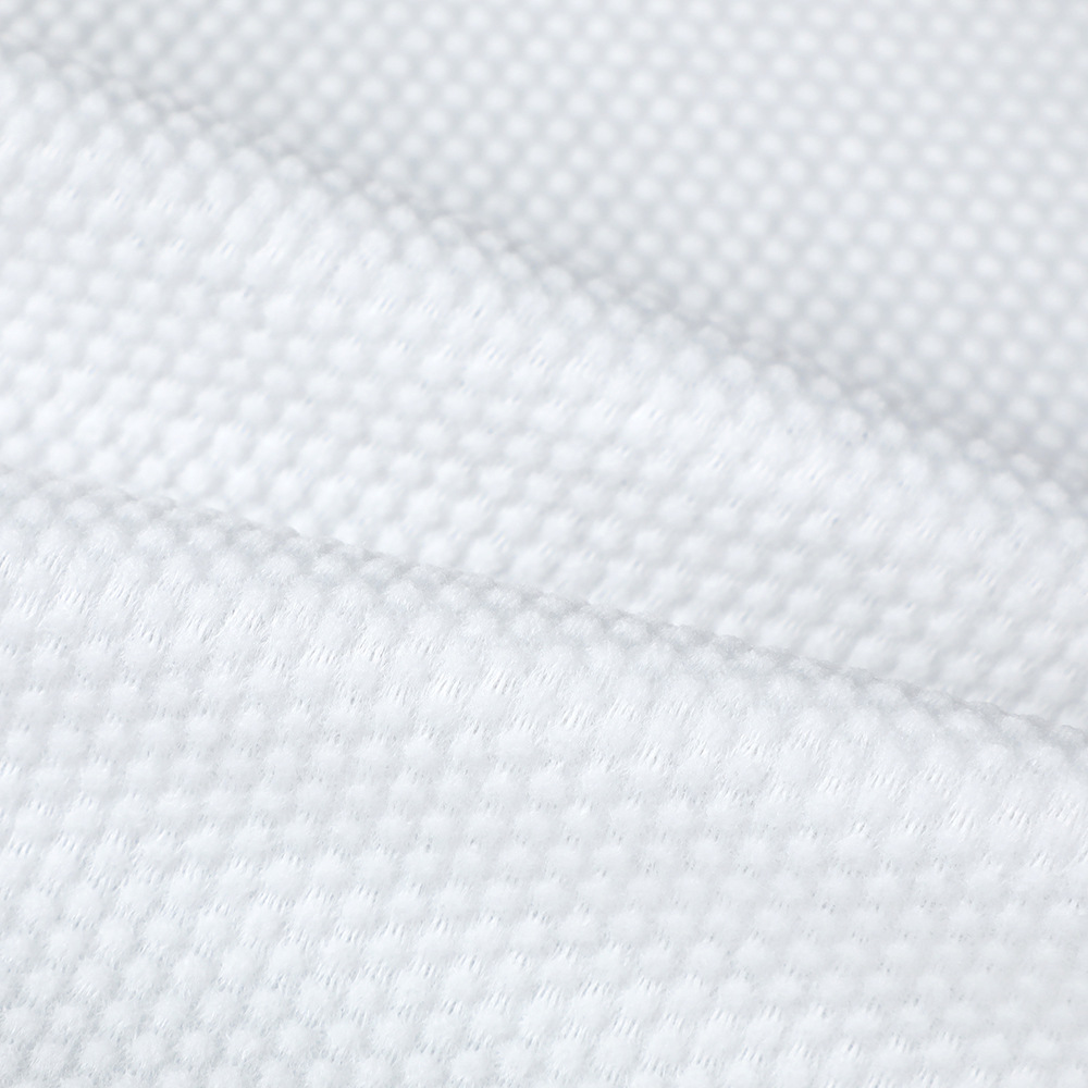 Fully viscose pearl pattern spunlace non-woven fabric 80g 160cm wide hygienic home textile fabric