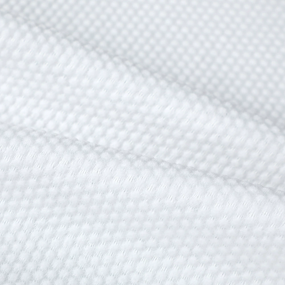 Fully viscose pearl pattern spunlace non-woven fabric 80g 160cm wide hygienic home textile fabric