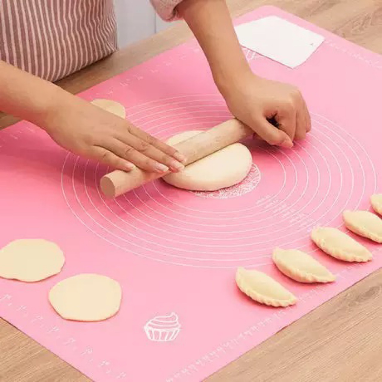Silicone Kneading Mat Thickeneded Mat Panel Plastic Chopping Board Non-Stick Dough Mat Household Rolling Mat Baking Tools