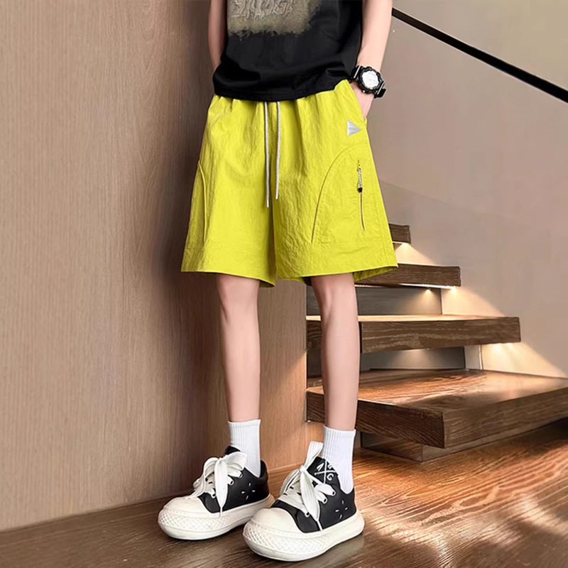 2026 New Summer Sports Shorts for Men, Thin Casual Five-Point Pants, Ice Silk Quick-Dry Dopamine Beach Shorts