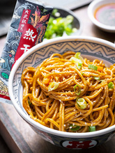 美玉大武汉热干面挂面湖北特产碱水面含酱料独立包装185g*5袋包邮