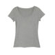 Nantao Spice Girl U-collar Shoulder Short-sleeved T-shirt Women's 2025 Summer Basic Solid Color All-match High Elastic Slim-fit Slimming Top