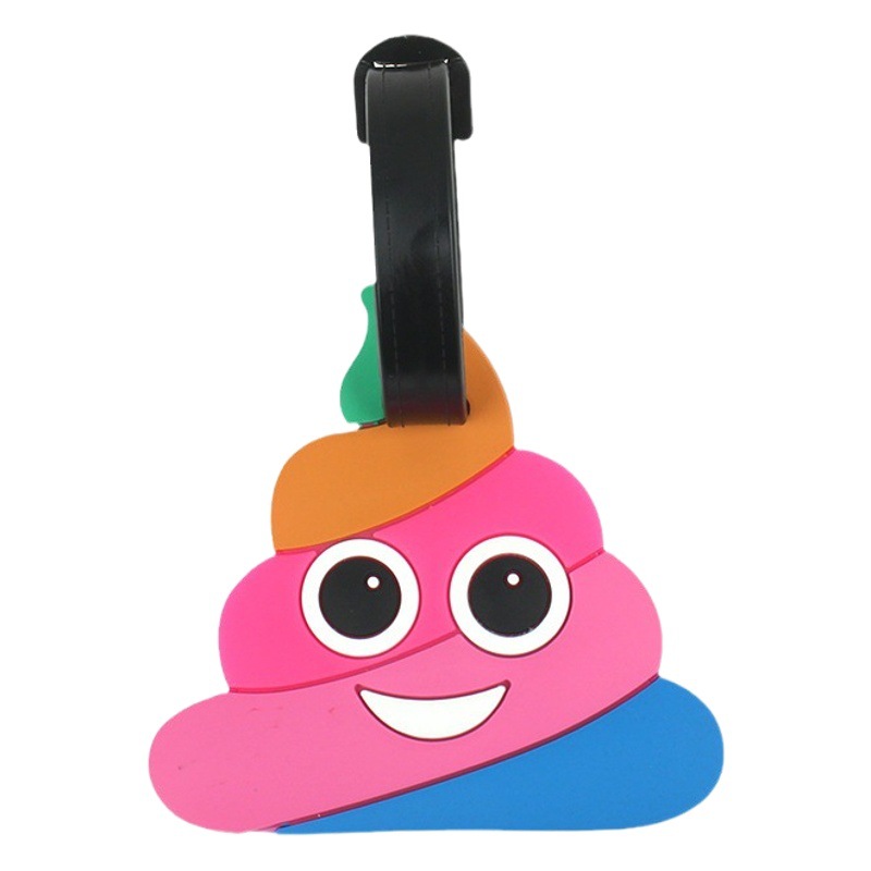 Pvc Soft Rubber Luggage Tags, Fruit and Animal Design, Anti-Lost Boarding Tags, Customizable Logo, Suitcase Hang Tags, Boarding Tags