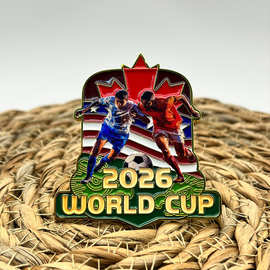 跨境2026 World Cup USA/Canada/Mexico Pin 2026世界杯纪念徽章