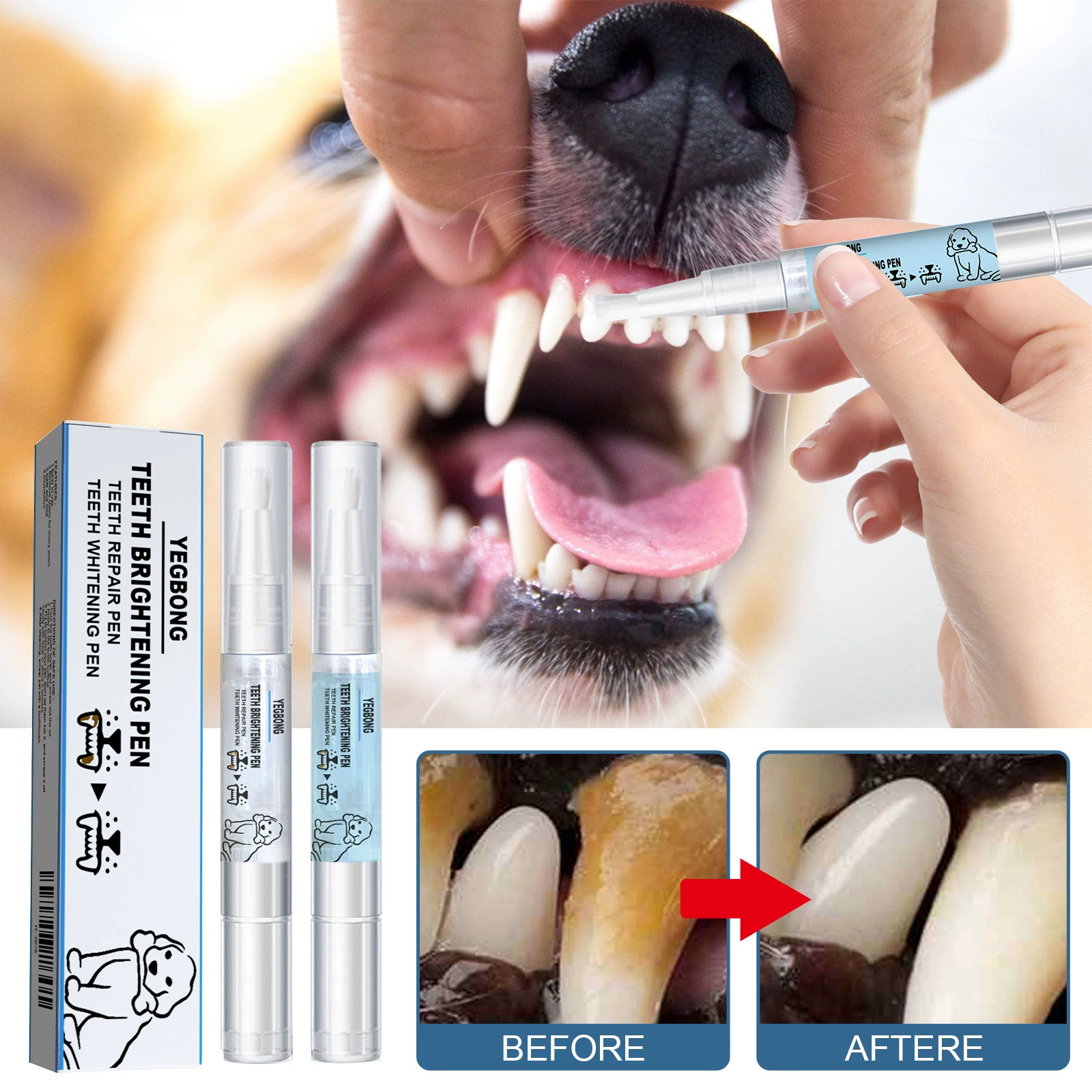 Yegbong Pet зубная ручка собака кошка зубной зуб кошка собака домашнее животное зубная щетка инструмент для очистки камня