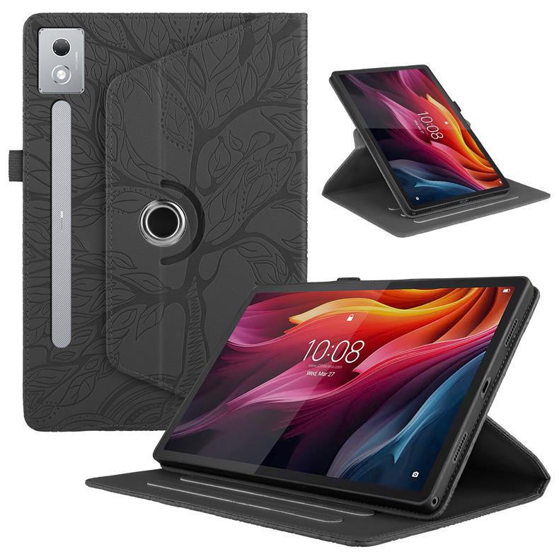 Suitable for Lenovo P12Pro202512.7 Tablet Leather Case Tabm9 Rotating Stand Protective Case, Anti-Fall and Durable