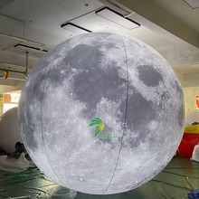 厂家直销PVC充气月球气模LED灯光八大行星模型大型充气星球飘空球