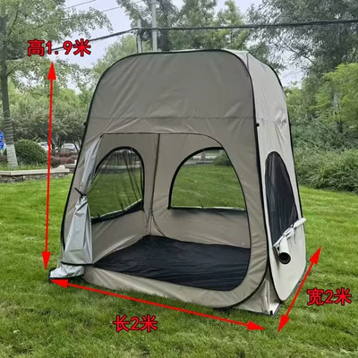 Outdoor Mosquito-Proof Canopy, a Great Avtomobil dam çadırları - camping-tent-silver-glue-ground-nails-wind-rope-storage-bag-4-6-people