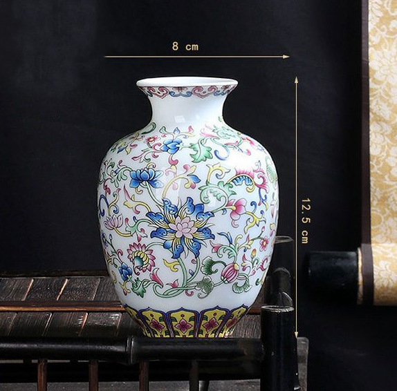 Ceramic retro enamel flower-shaped