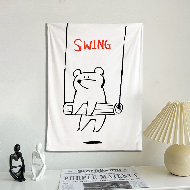 Inswind pintura de líneas artística colgar tela dormitorio sala de estar pared sofá decoración tela de fondo de alquiler transformación