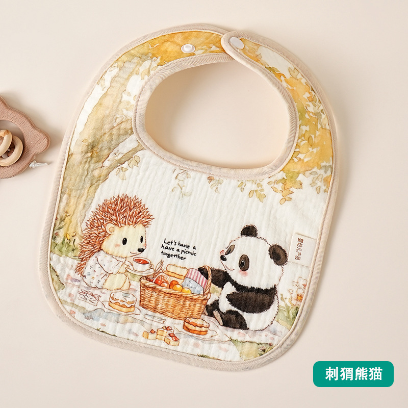 [เฮดจ์ฮ็อก แพนด้า] ผ้ากันเปื้อนกันน้ำทรงตัว U