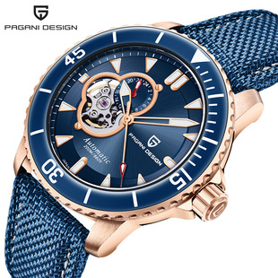 PAGANI DESIGN boggiani watch men's automatic mechanical waterproof hollow steel men's watch 1674
