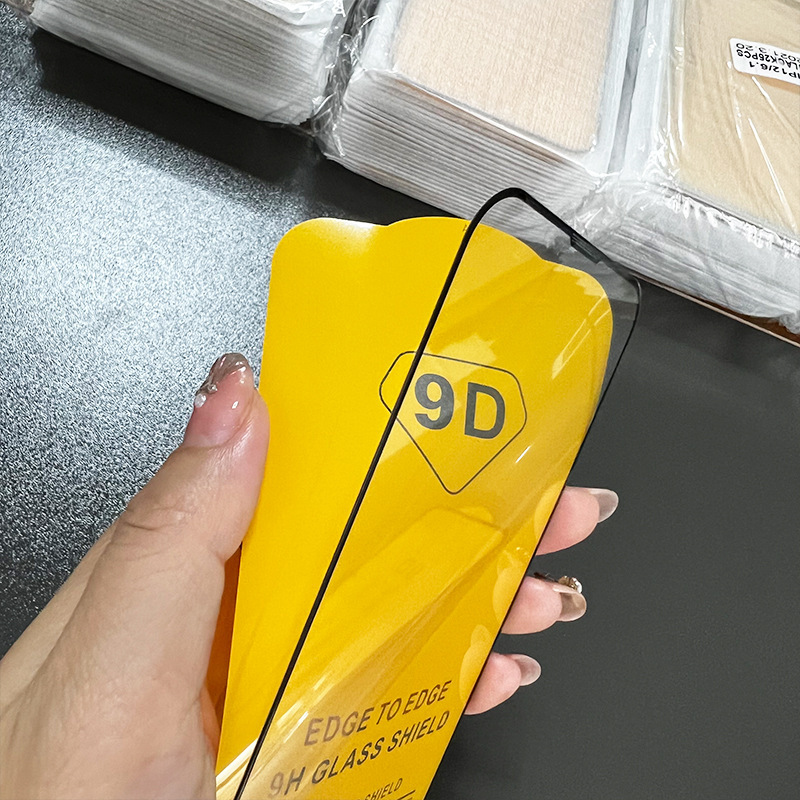 Adecuado para iphone15promax teléfono móvil película templada 9d pantalla de seda 13 Apple 14 Pantalla Completa HD 12 película al por mayor
