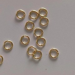 14K包金保色銅鍍開口圈項鍊手鍊收尾連接圈連接環DIY飾品配件f462